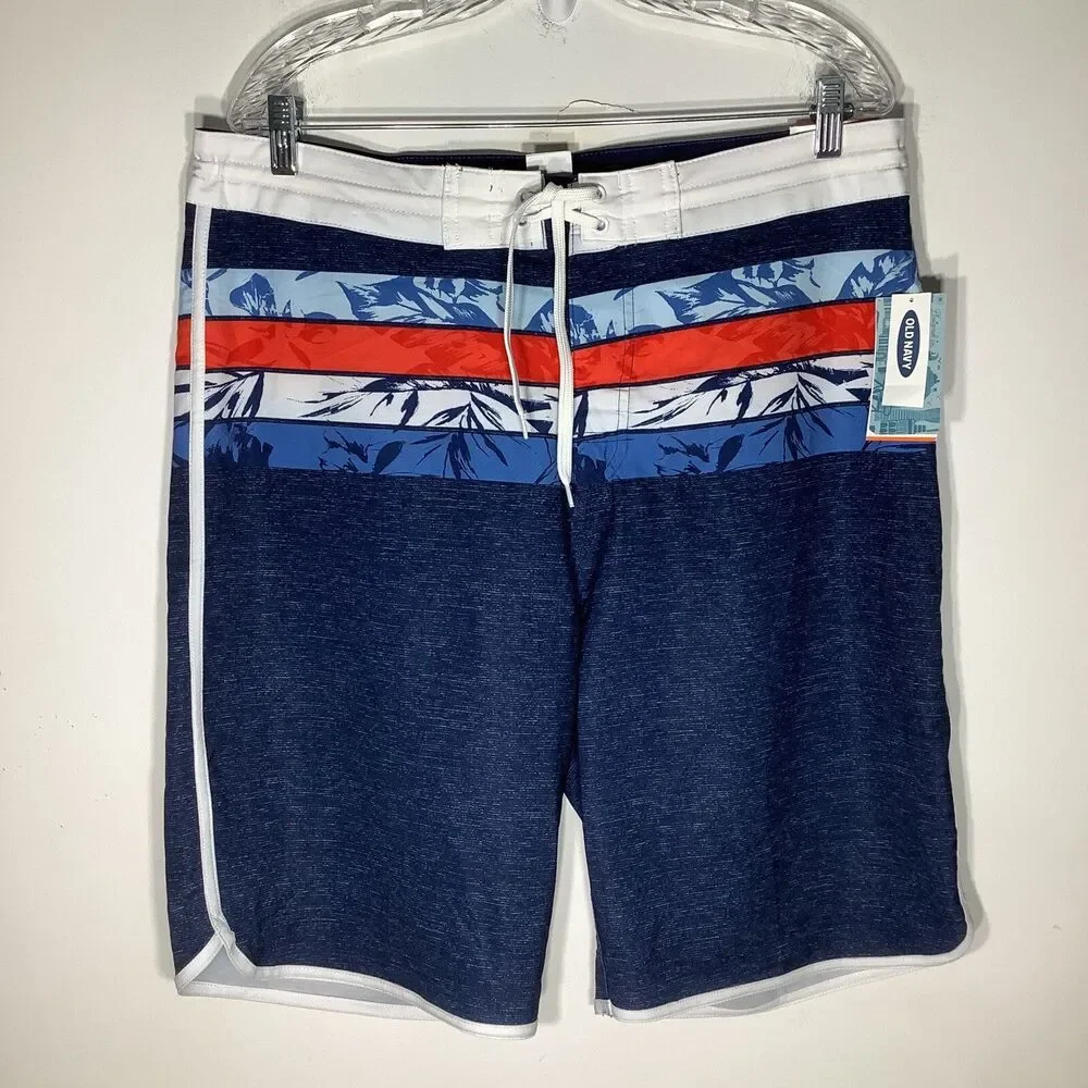 Old Navy Mens Built in Flex Board Shorts‎ Size 36 NWT